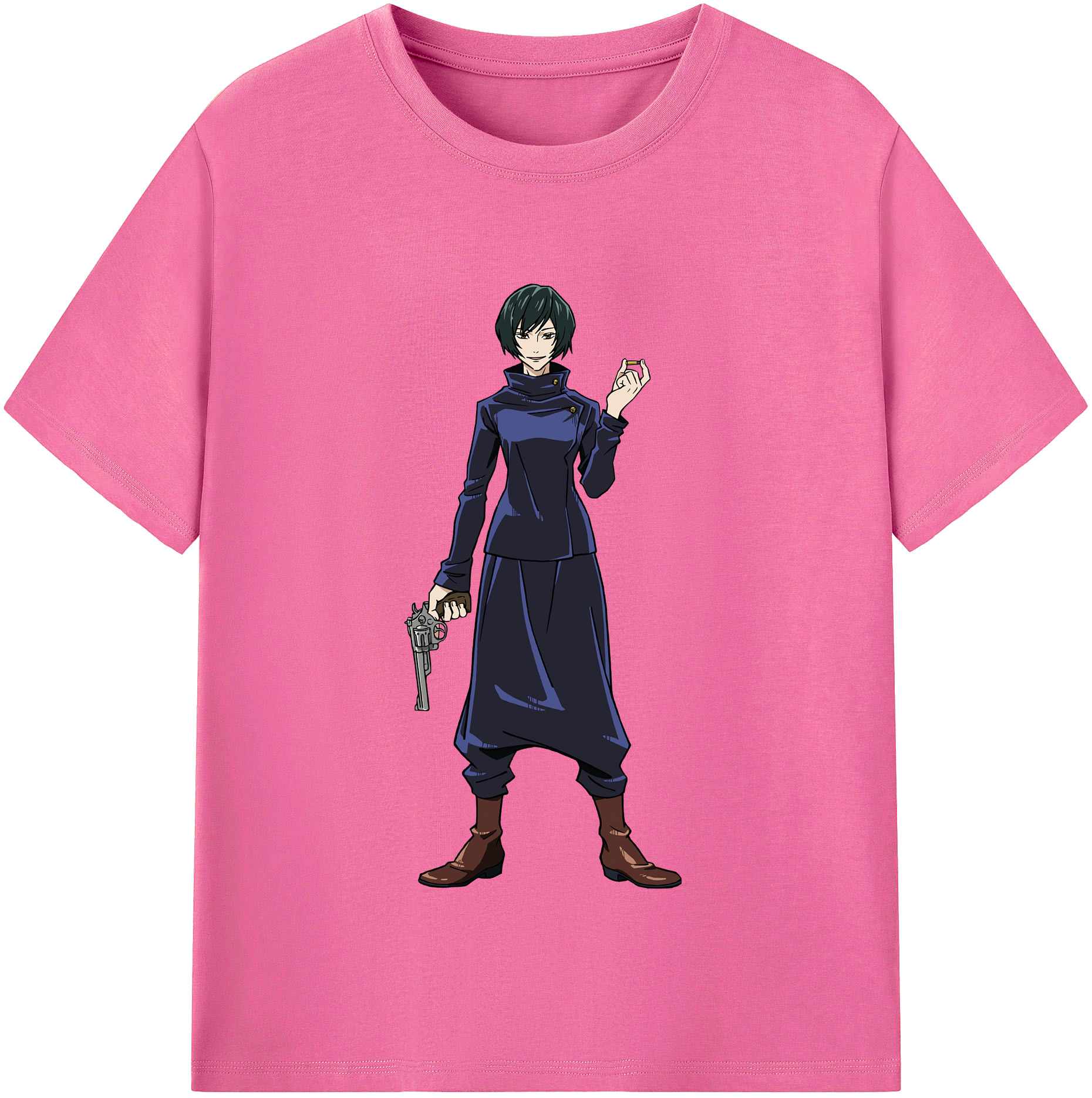 （画像用） 呪術廻戦 Jujutsu Kaisen レディースカジュアルプリントTシャツ（綿100％）